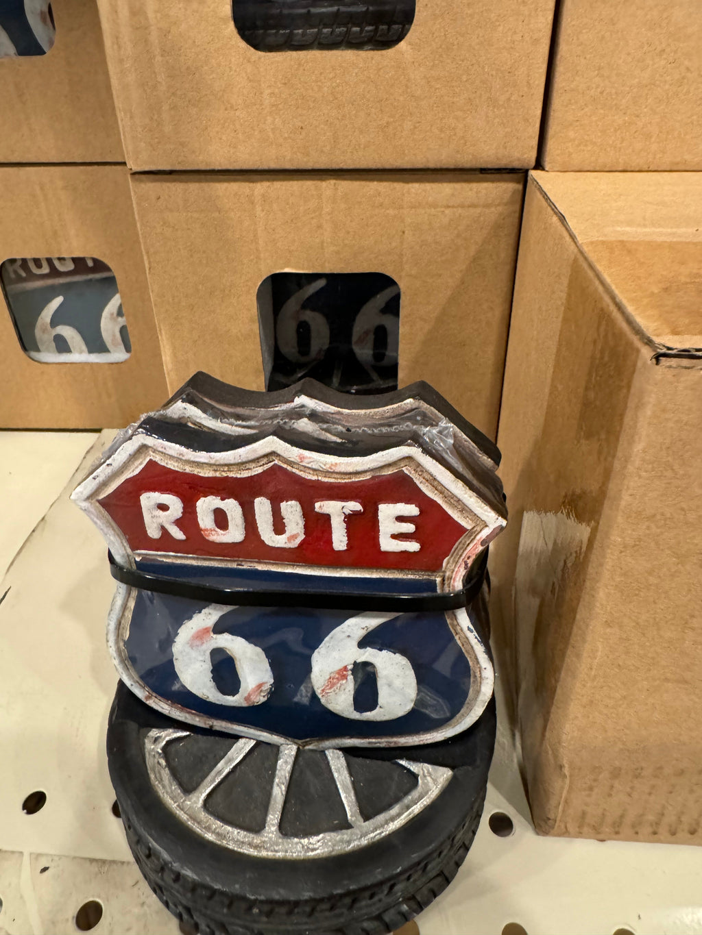 Route 66 Coaster Set & Holder