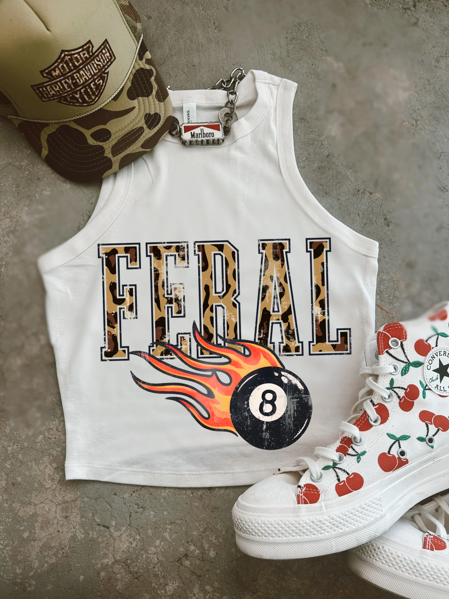 Feral Ribbed Racer Tank