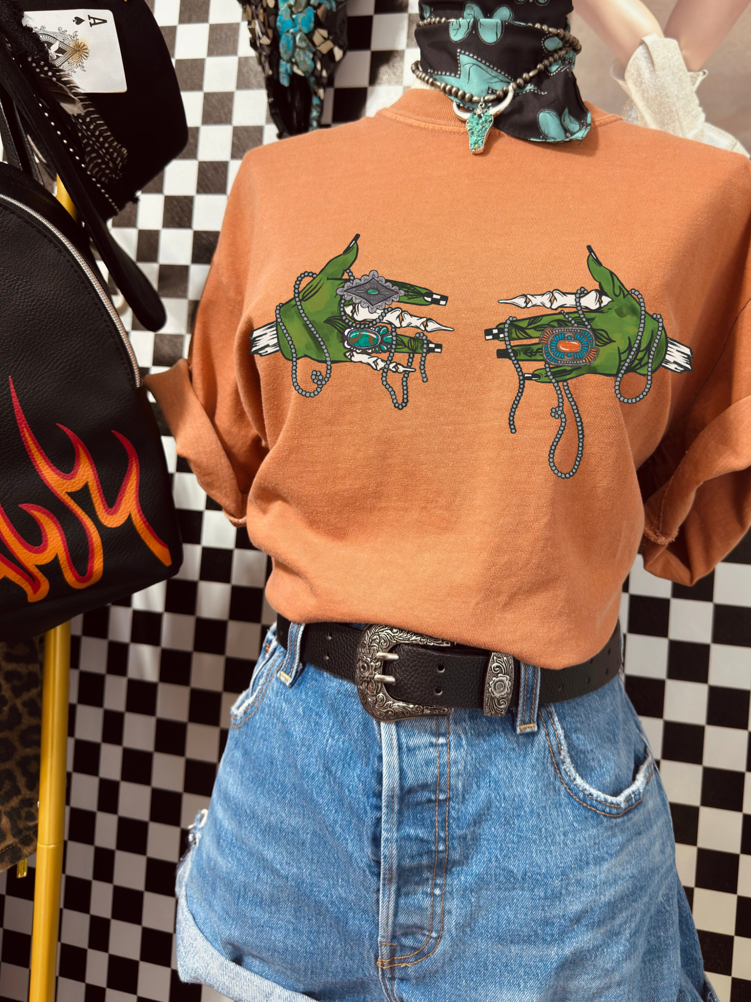 Frankenstein Drippy tee
