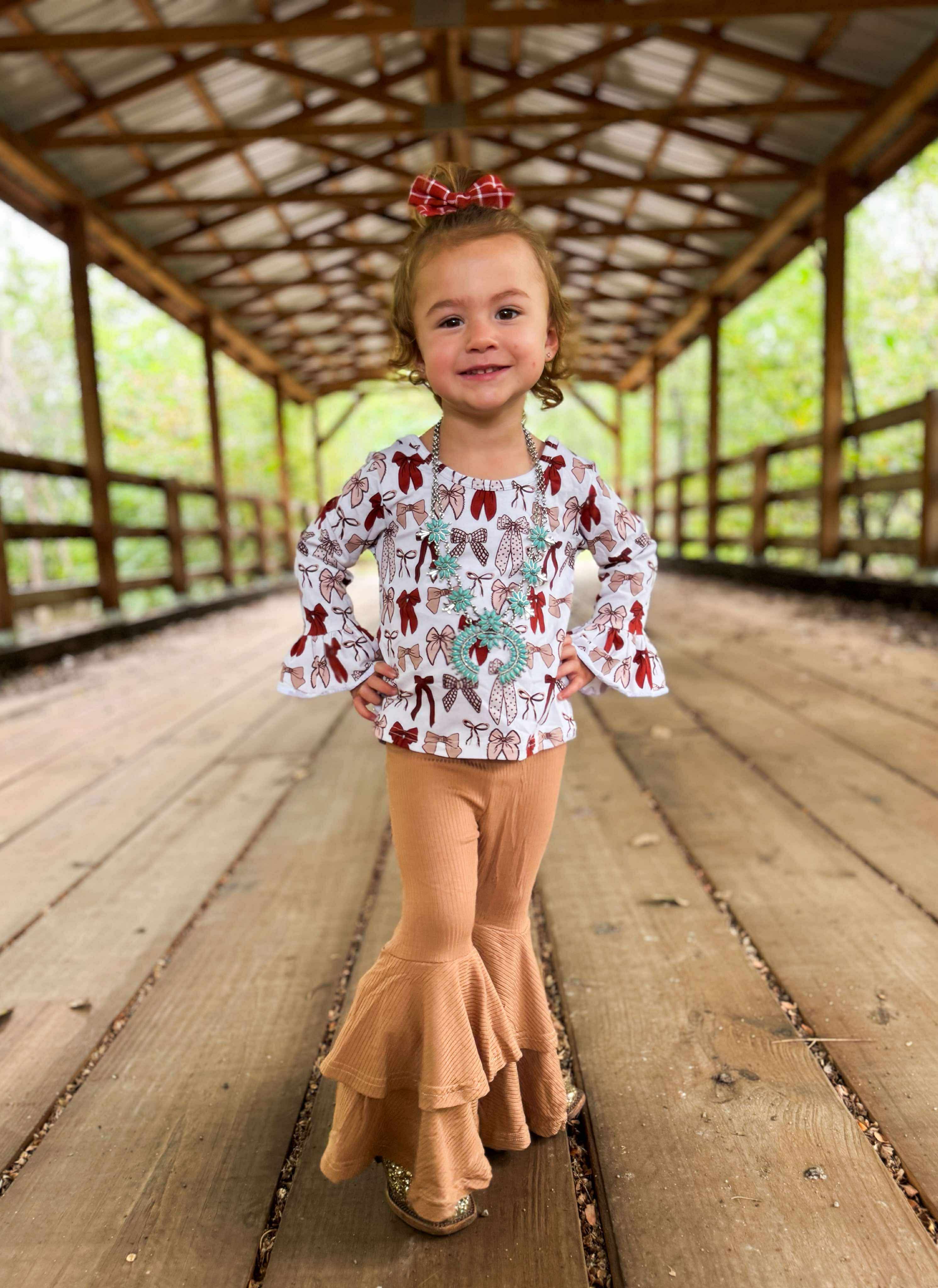 Coffee Double Bell Bottoms