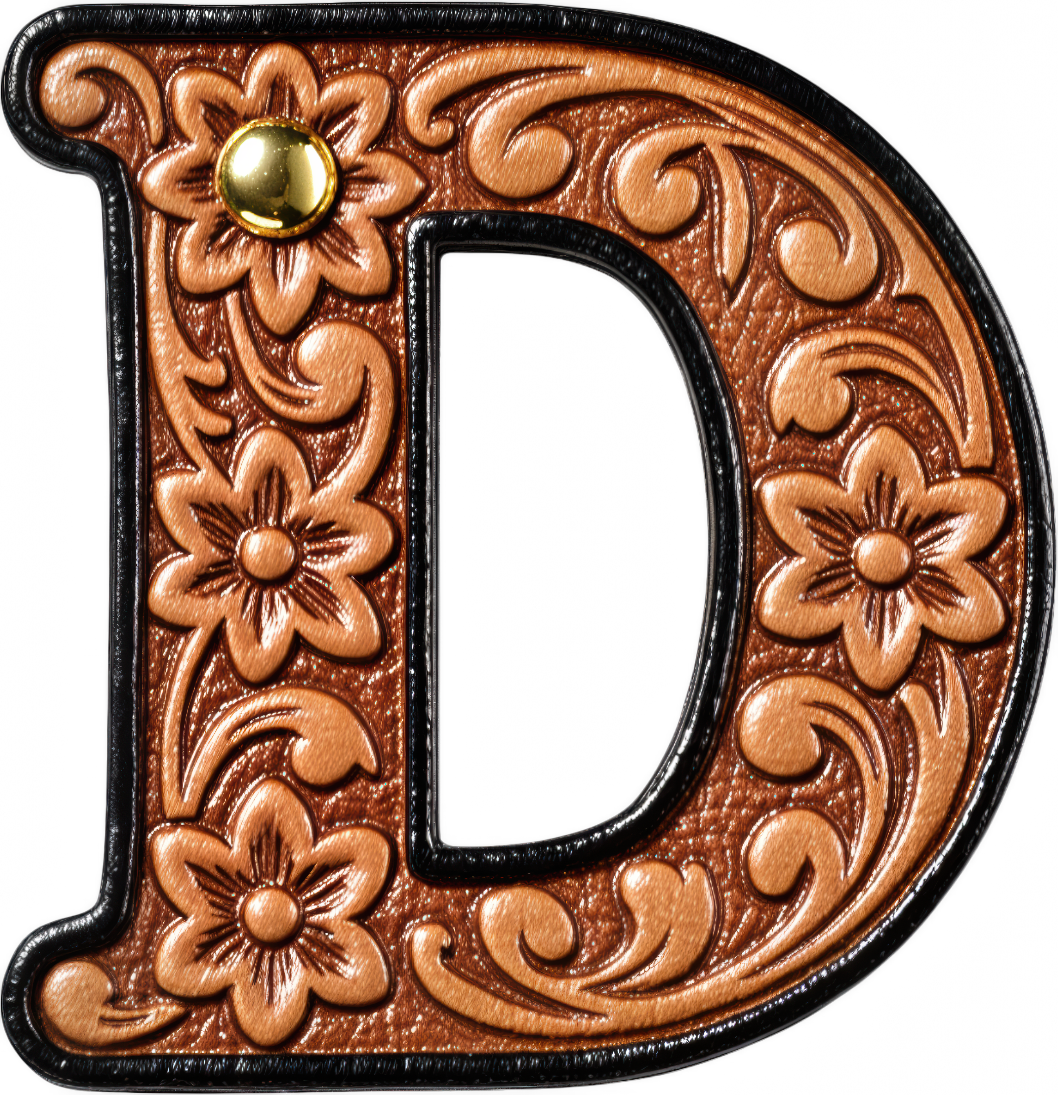 Monogrammed Initial Western Leather Look Saddle Longhorn Cowboy Cowgirl Kitchen Dish Towels Made in America