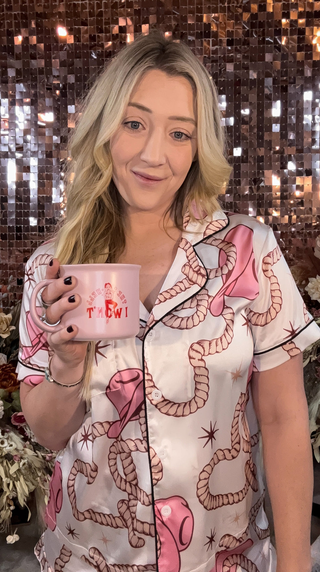 Cowboy Heart Roper Silky Pajama Sets