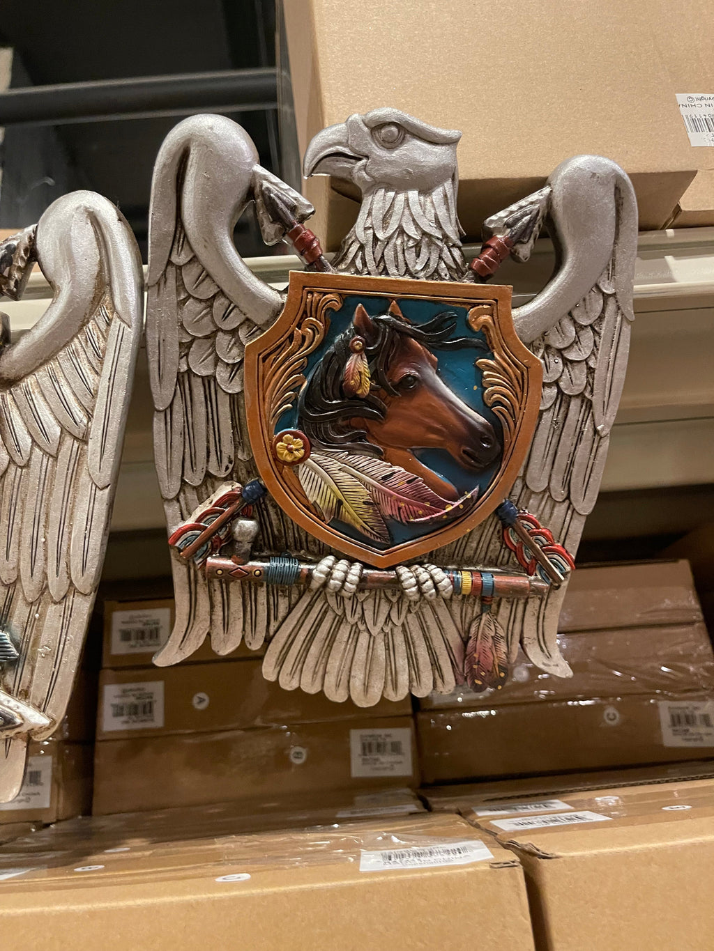 Eagle Horse Cowskull Wolf Arrow Tomahawk Wall Decor