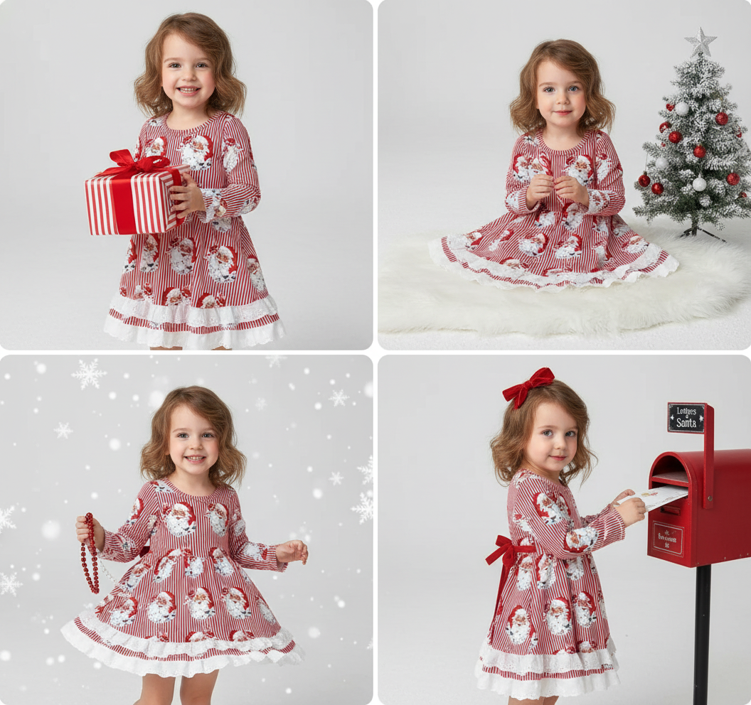 Santa stripe dress