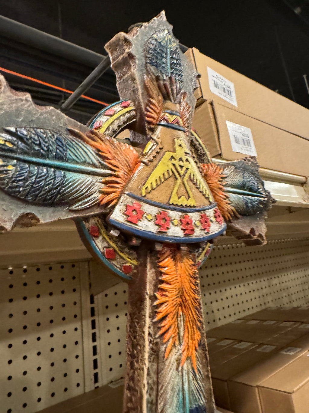 Thunderbird Aztec Feather Cross