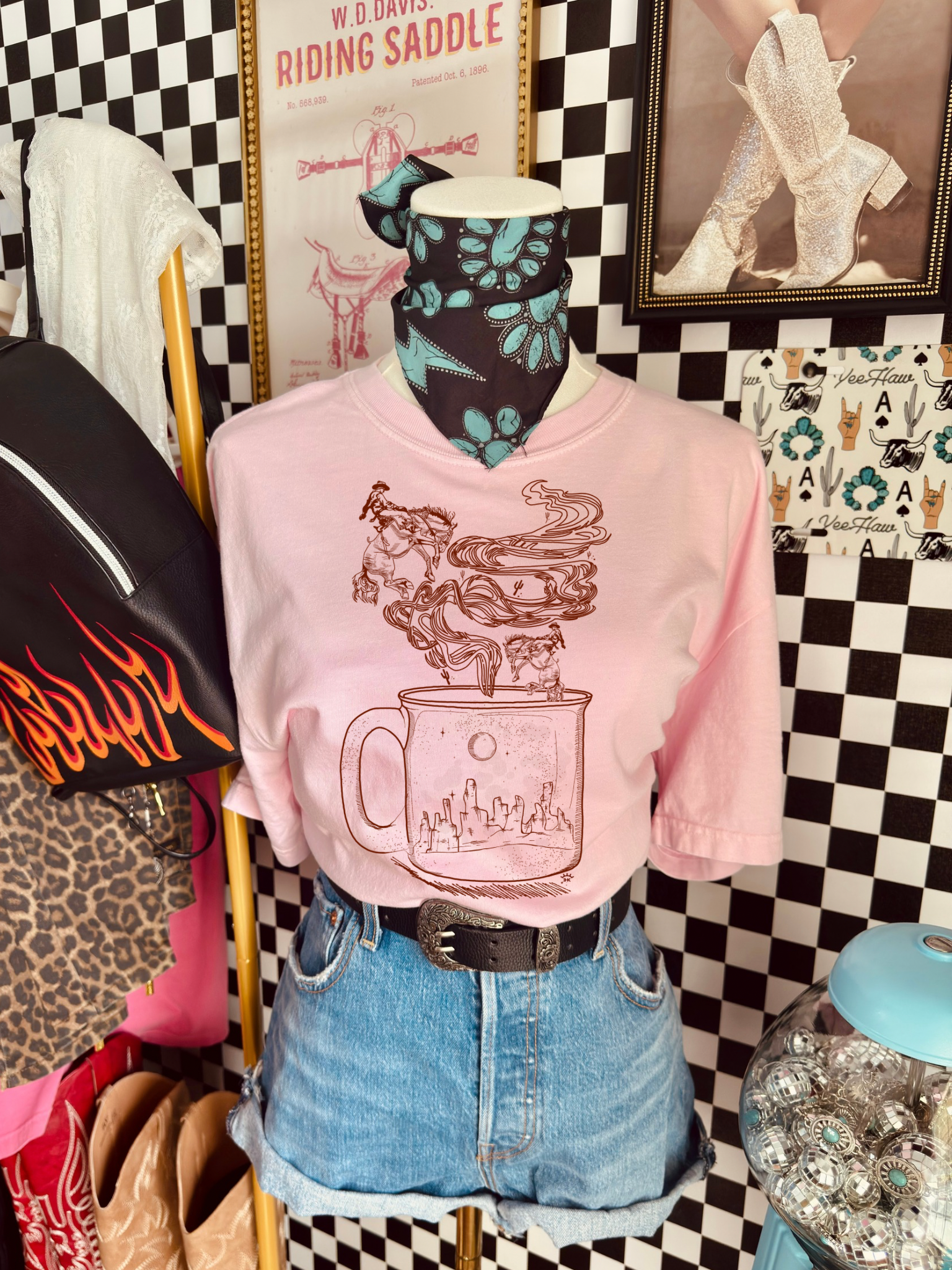 Cowboy coffee tee