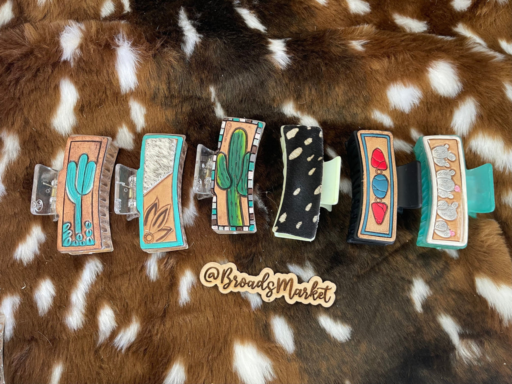 Random Assortment Claw Hair Clips Qty 5