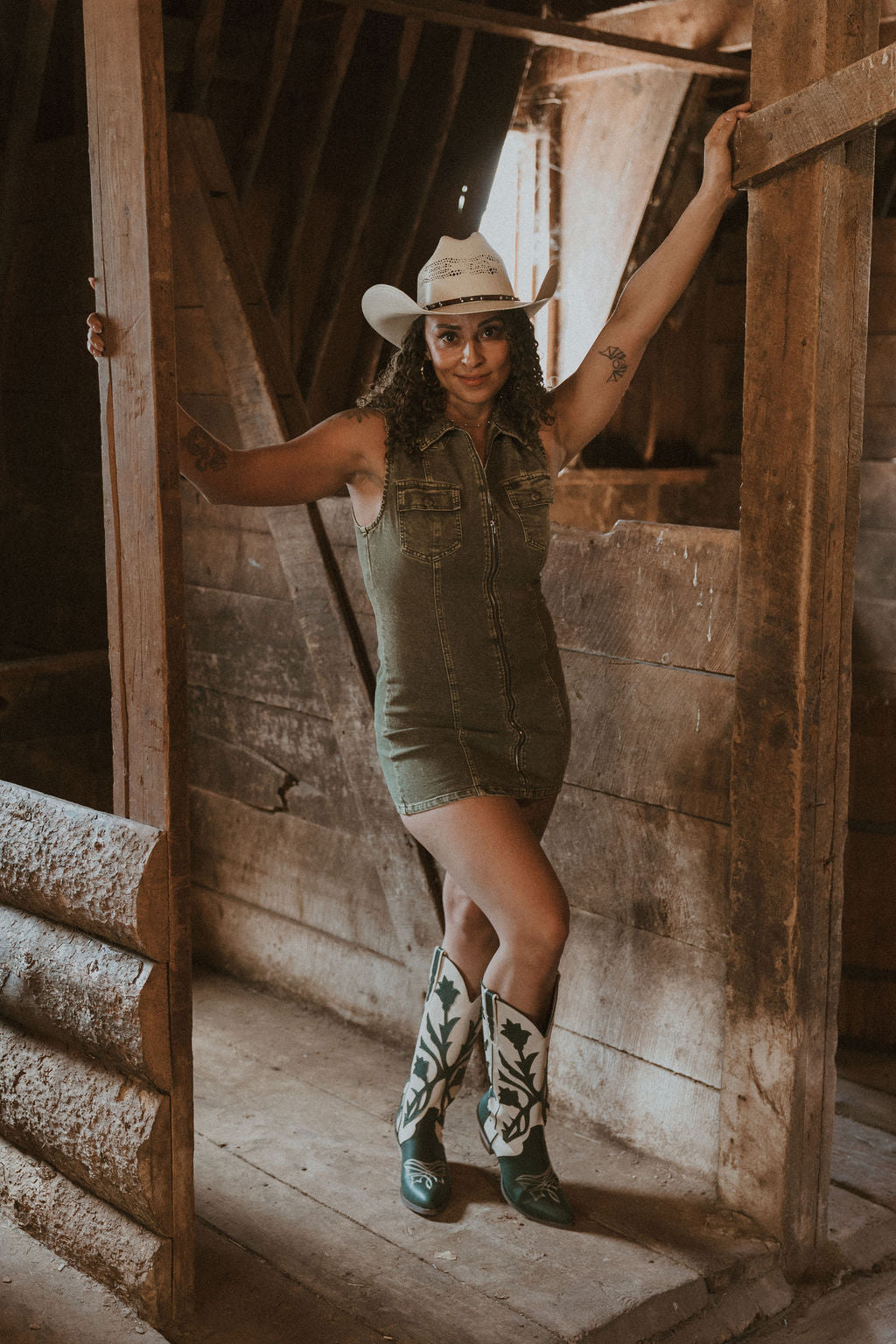 The Miley Dark Green Boot