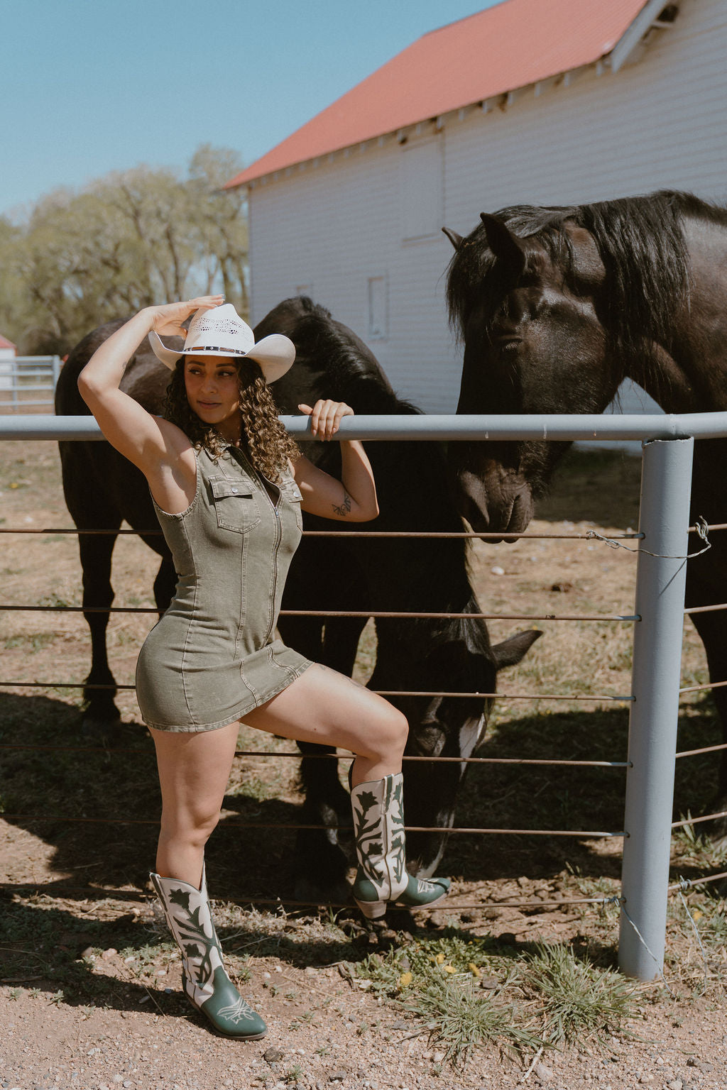 The Miley Dark Green Boot