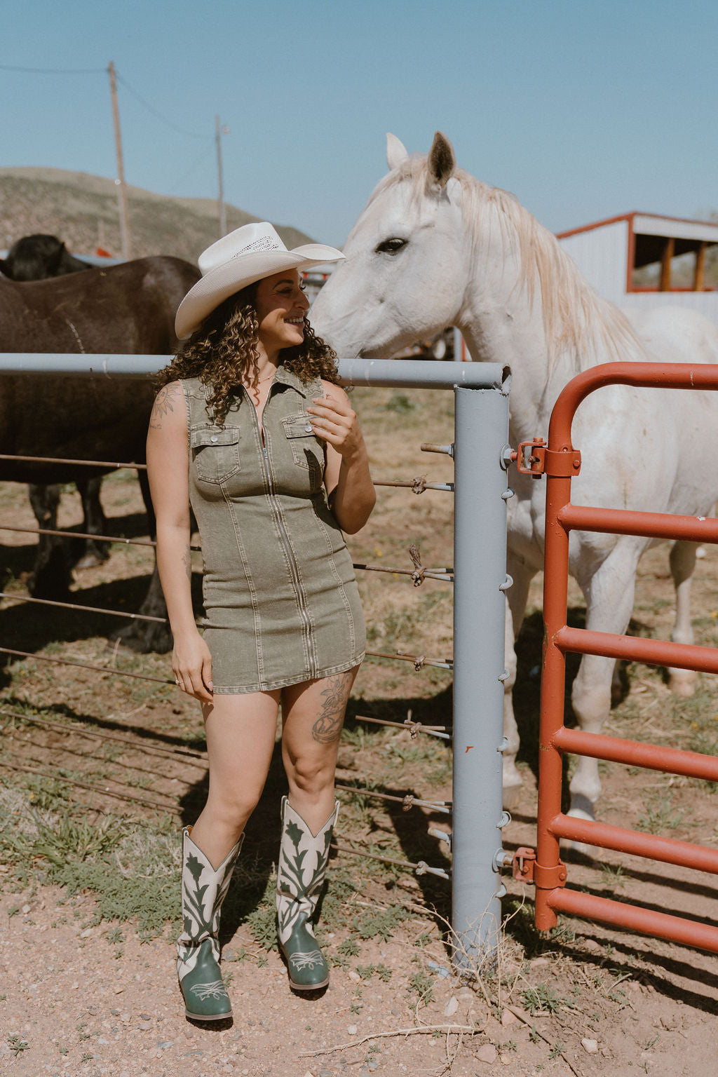 The Miley Dark Green Boot