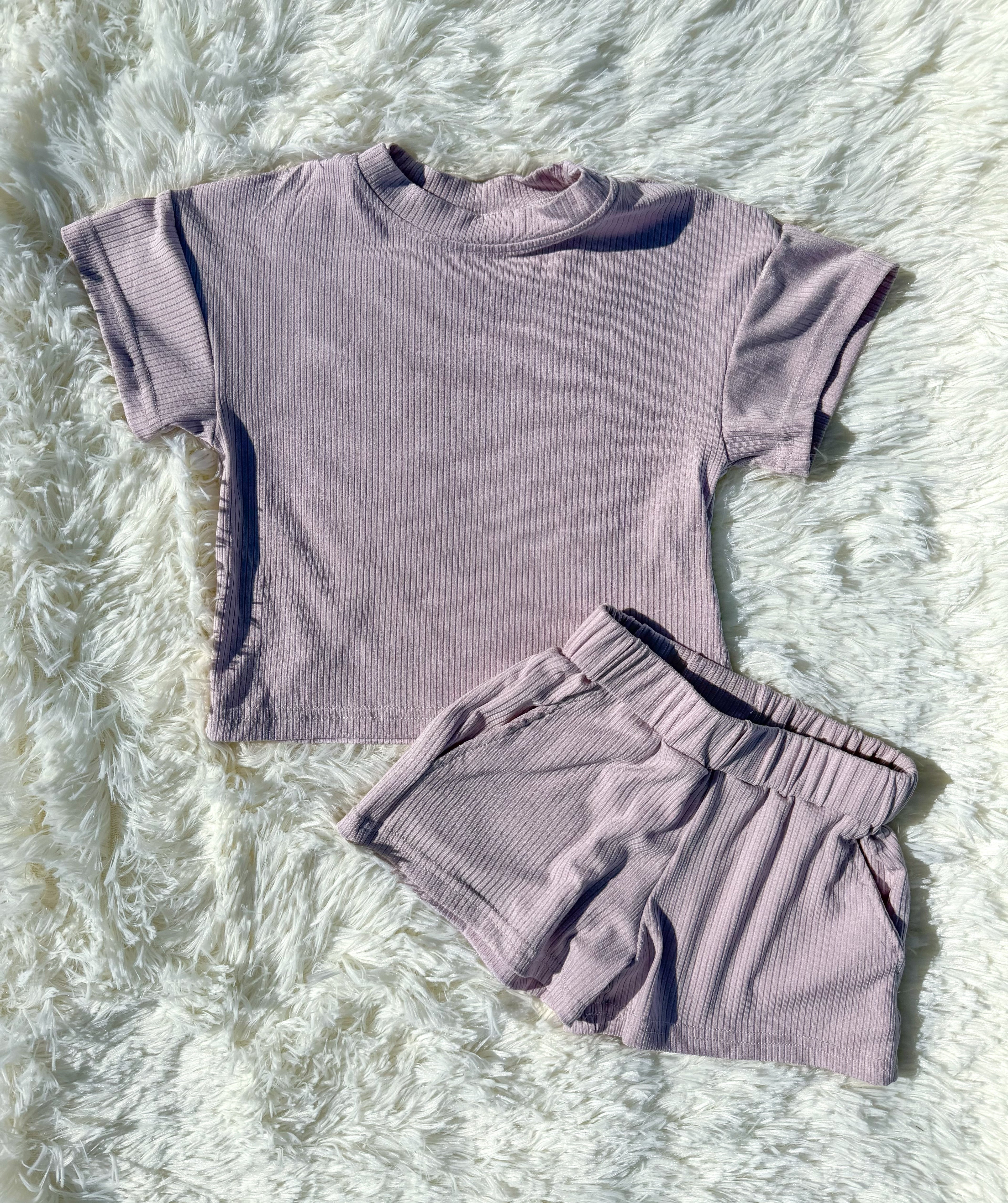 Kids lavender short set