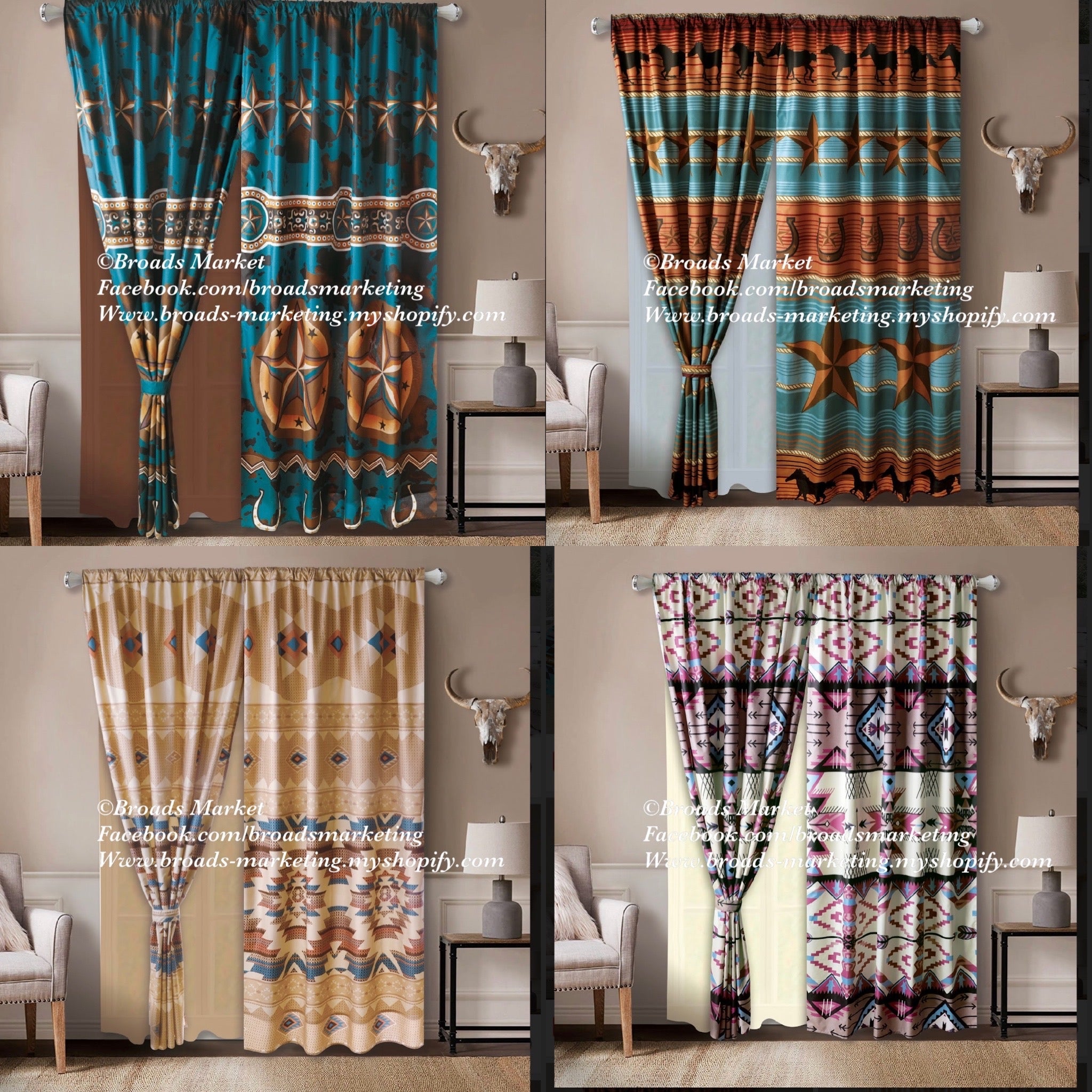 Rodeo Curtain Sets