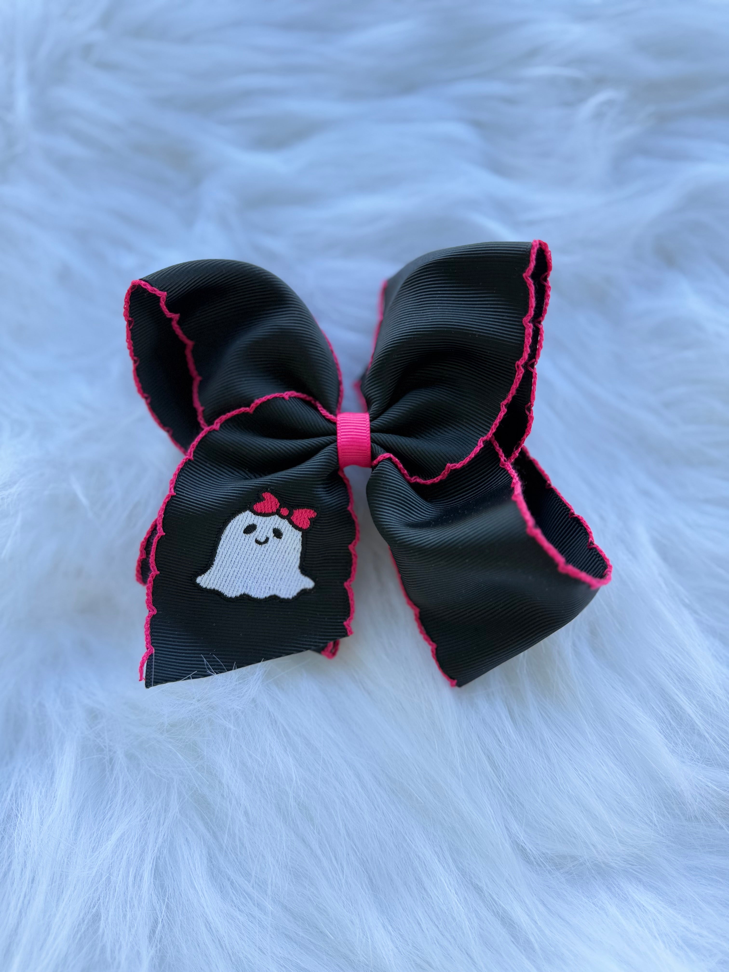 BOO Embroidered Bow