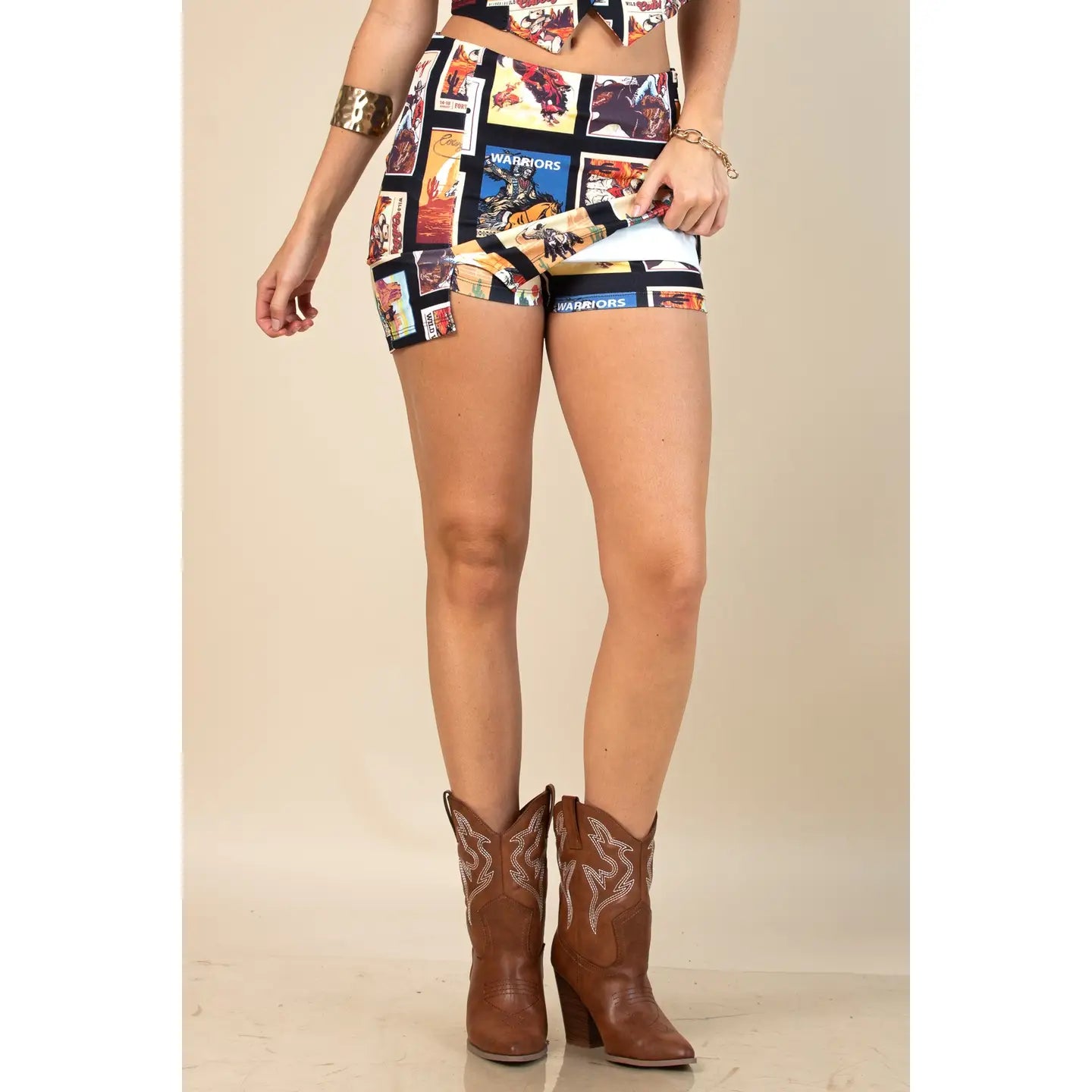 Cowboy Stamps Skort