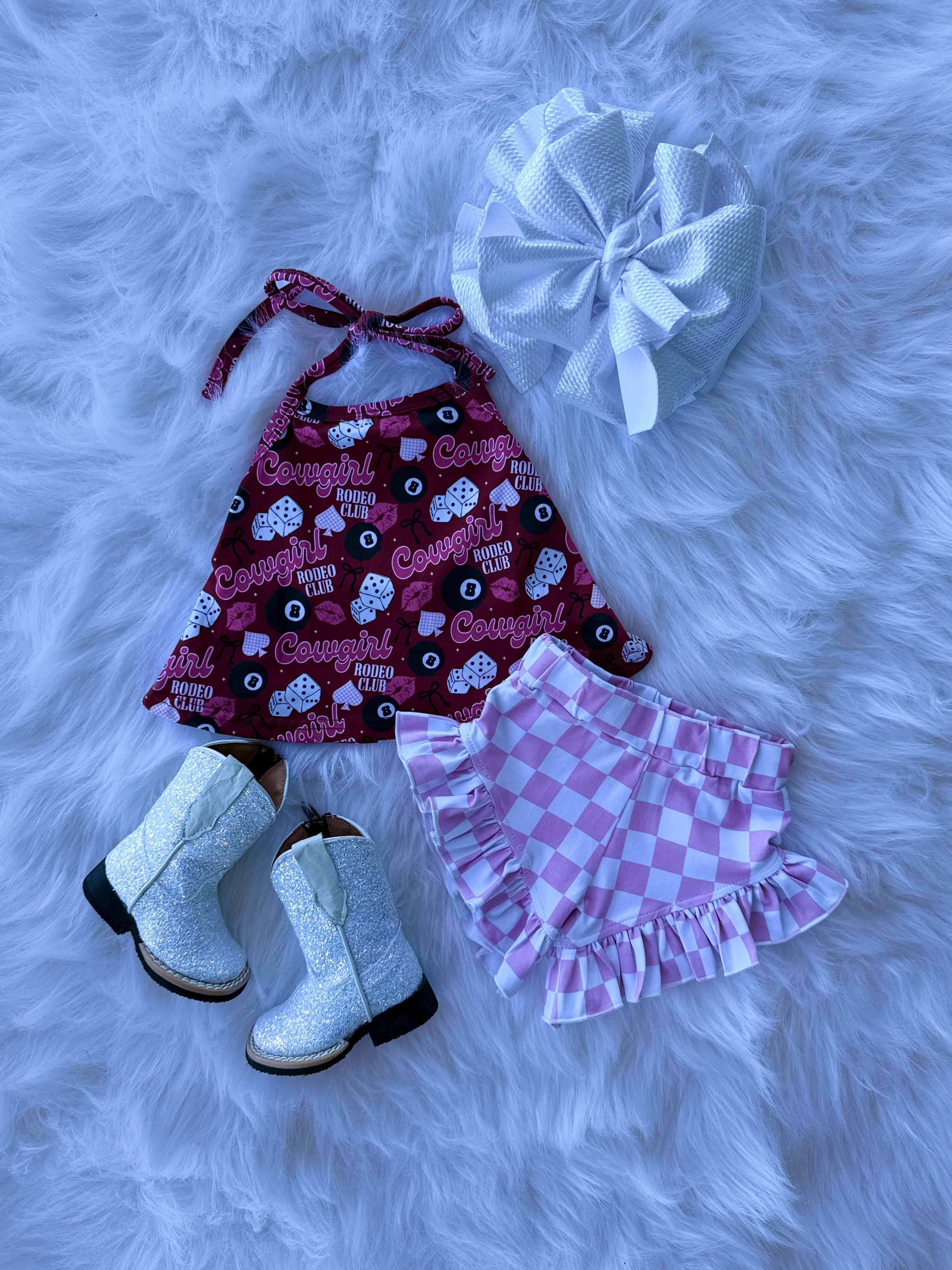 Bubblegum Checkered Shorties