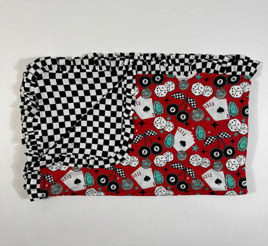 Wild Card Ruffled Bamboo Blanket