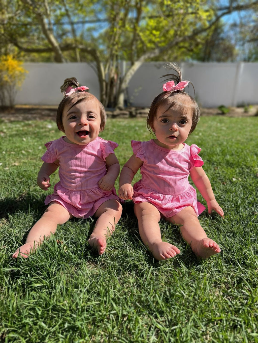 Ballerina Pink Bamboo Skirted Romper