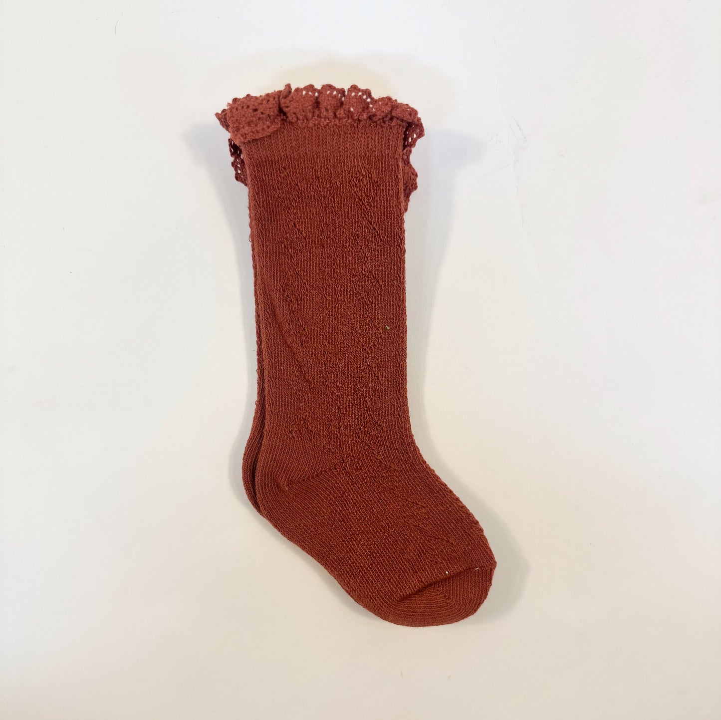 Knee High Knit Lace Girl Socks (FINAL SALE)