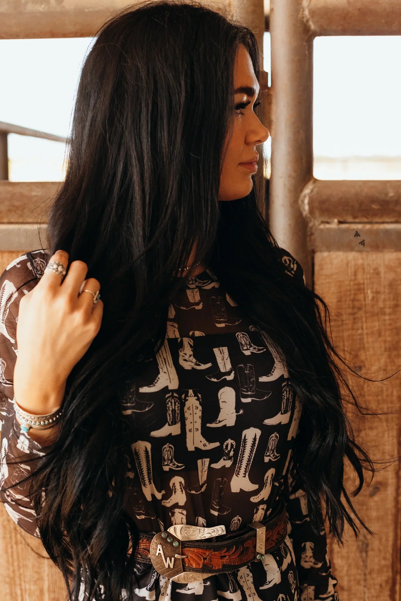 Boot Scootin Mesh Dress