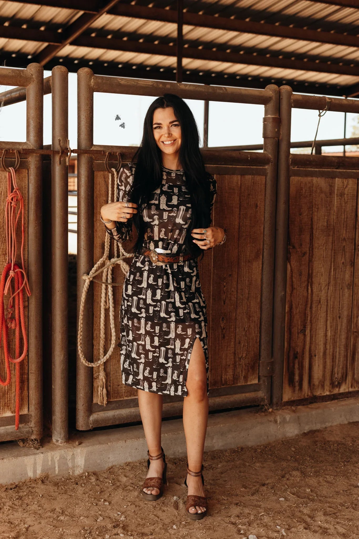 Boot Scootin Mesh Dress