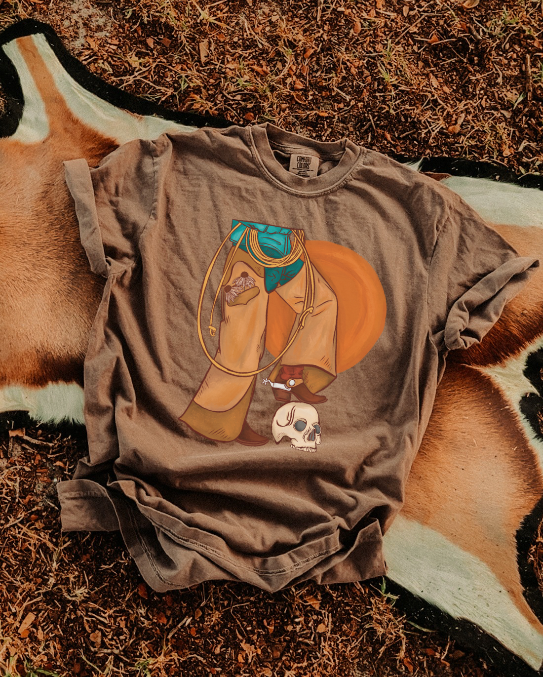 Dusty leather tee