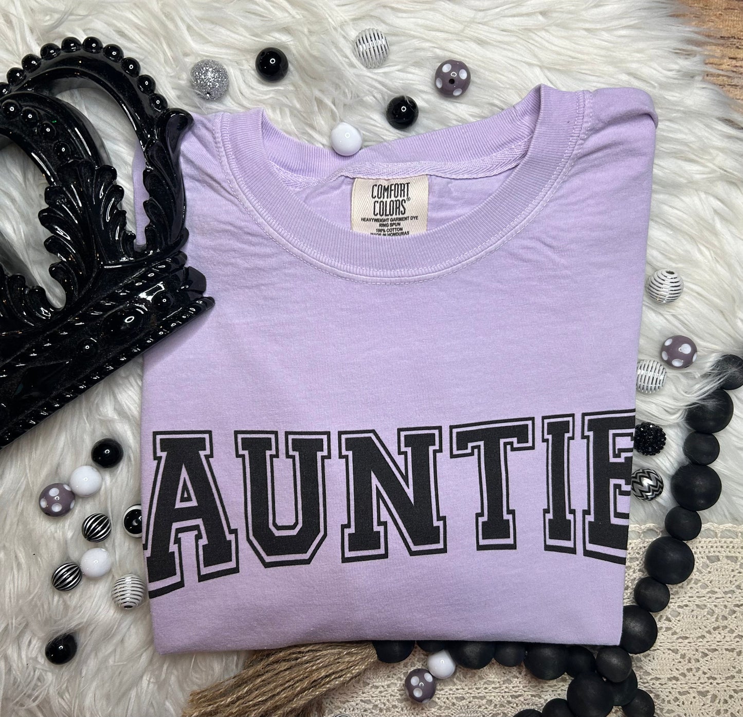 Auntie Varsity Style Comfort Colors Tee