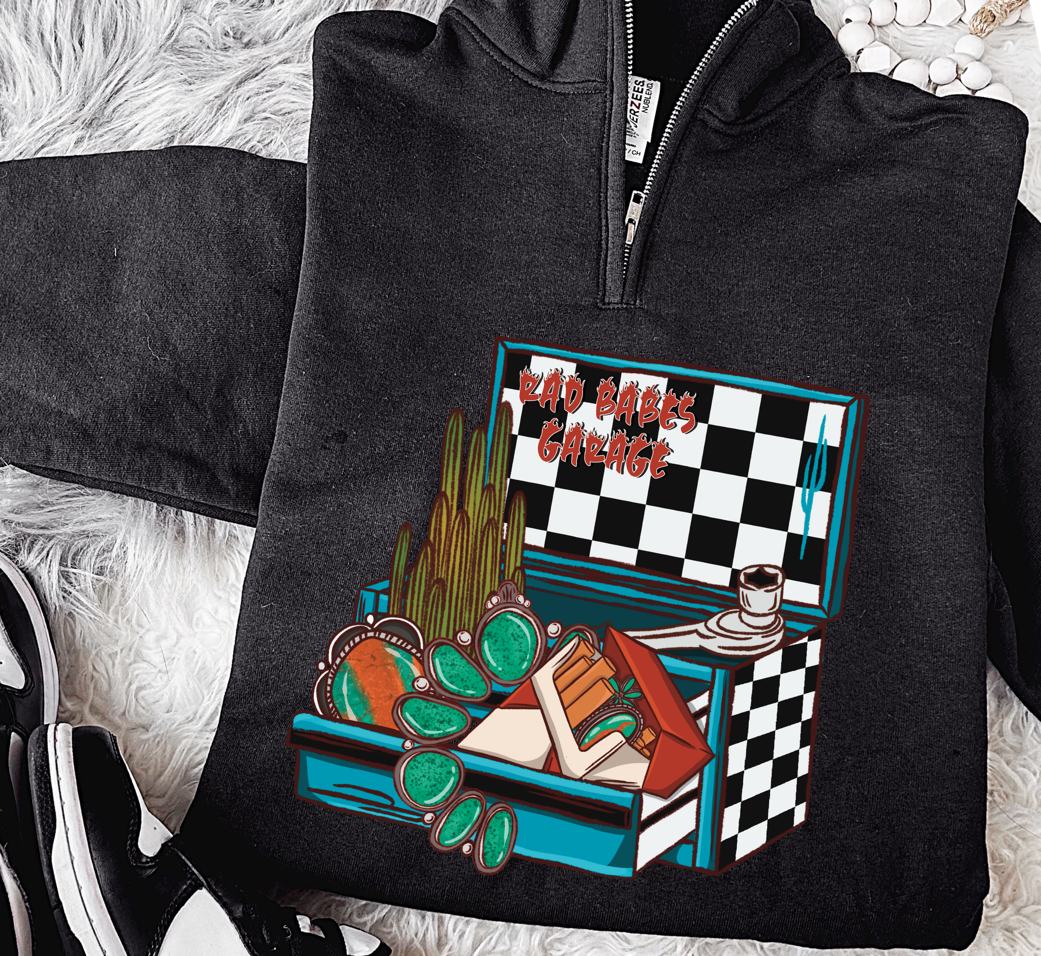 Rad Babes Garage Quarter Zip