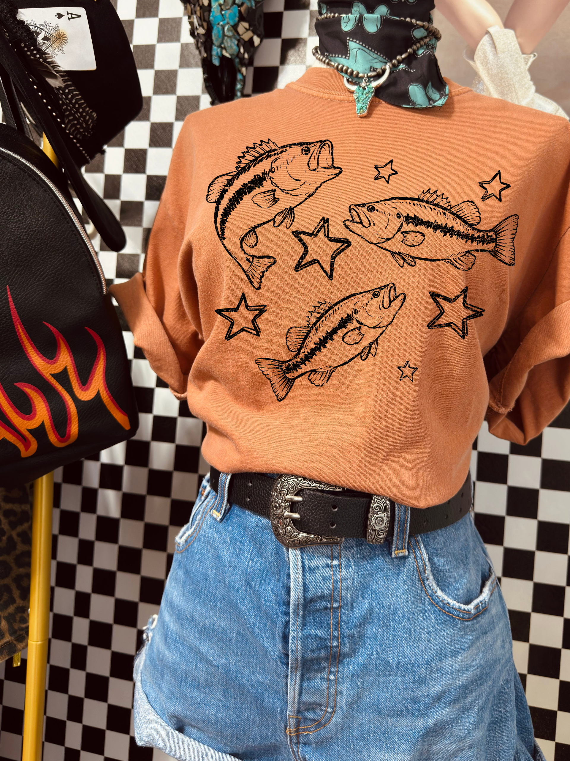 Bass collage tee