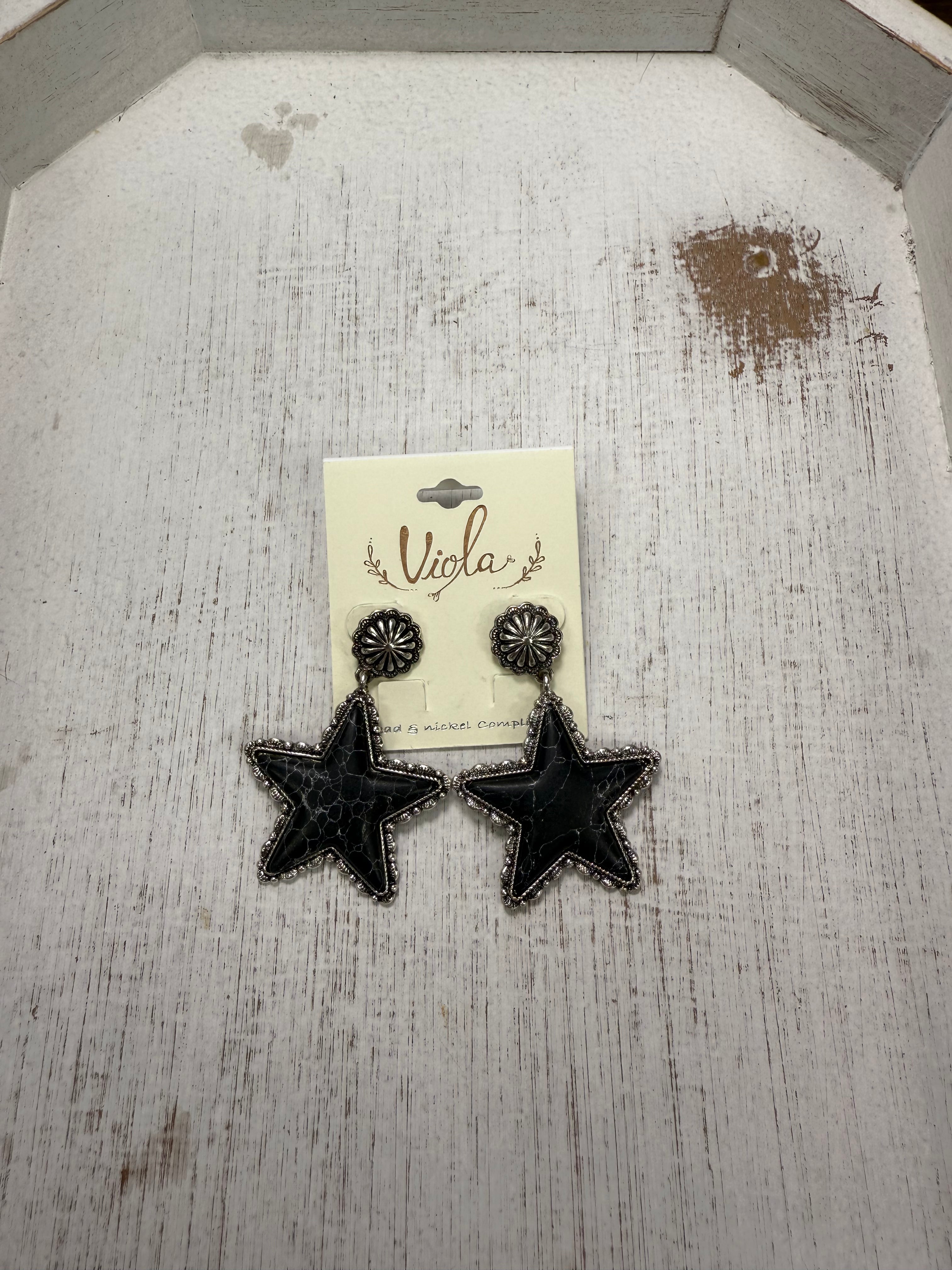 Western Star Earrings (5 colors)