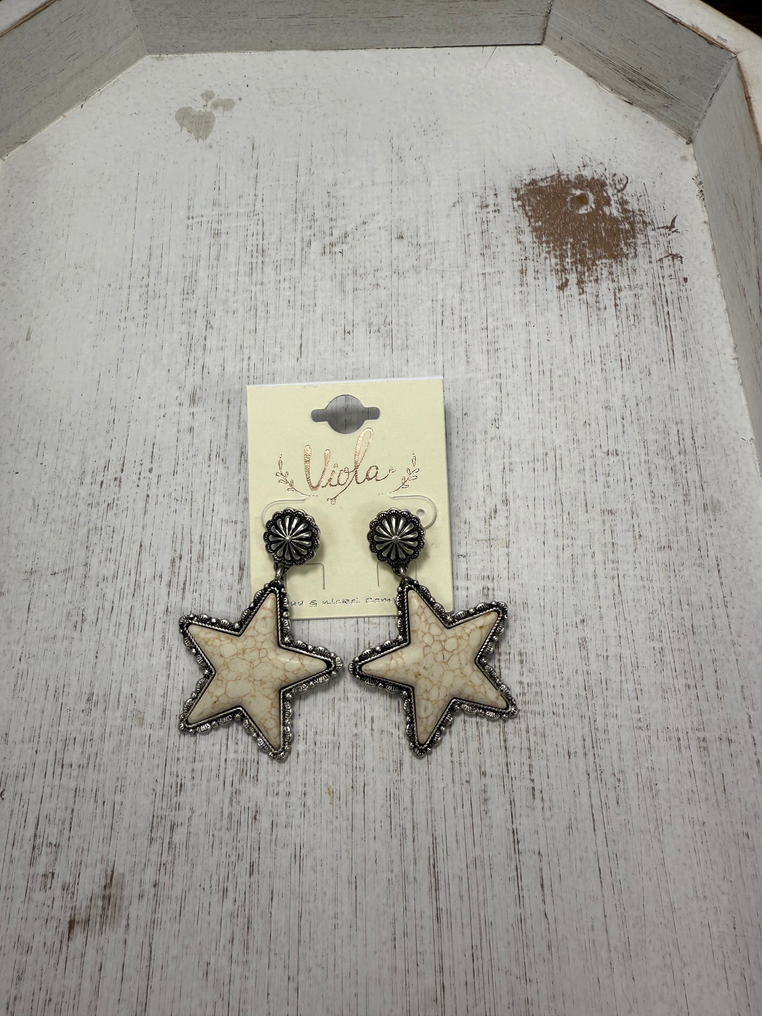 Western Star Earrings (5 colors)