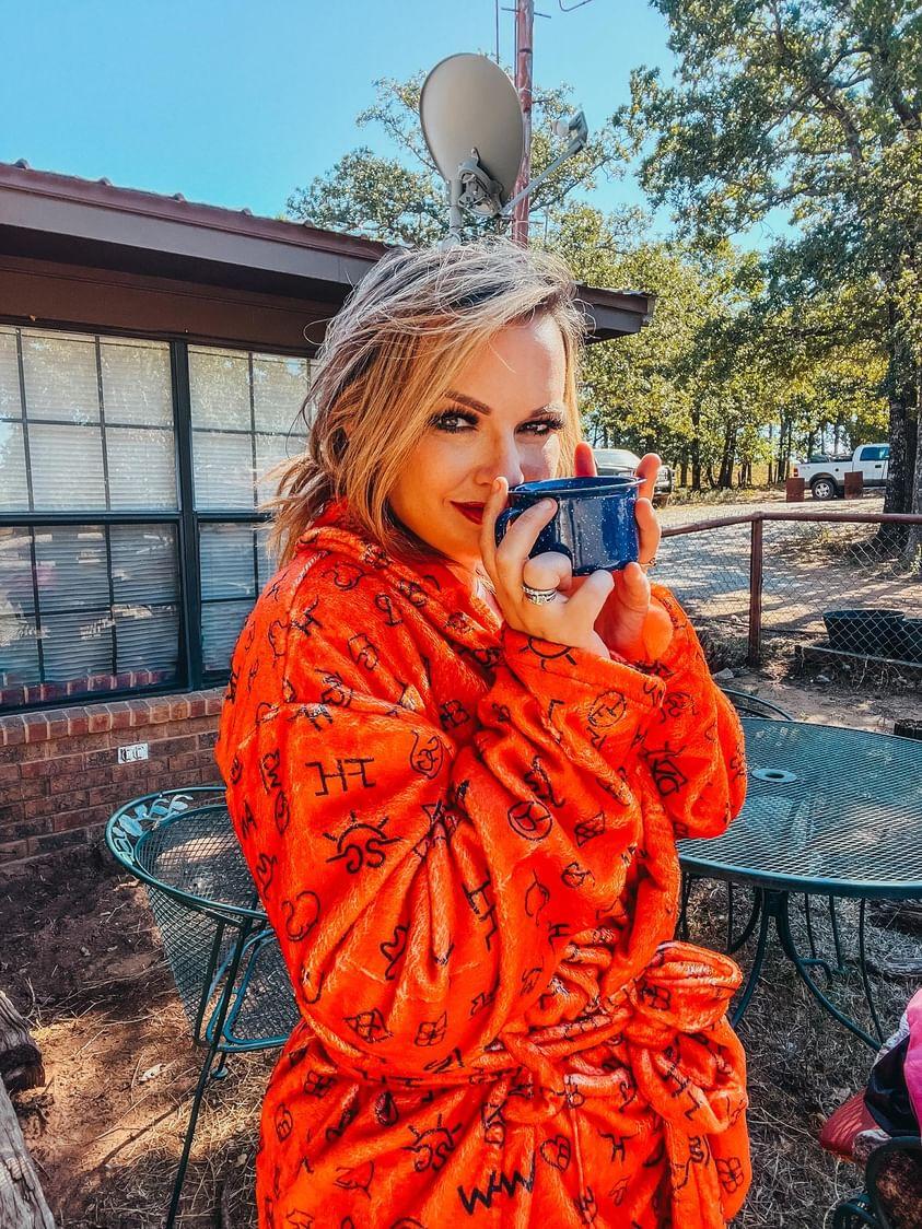 Rust Cattle Brands Women's Western Bath Robe