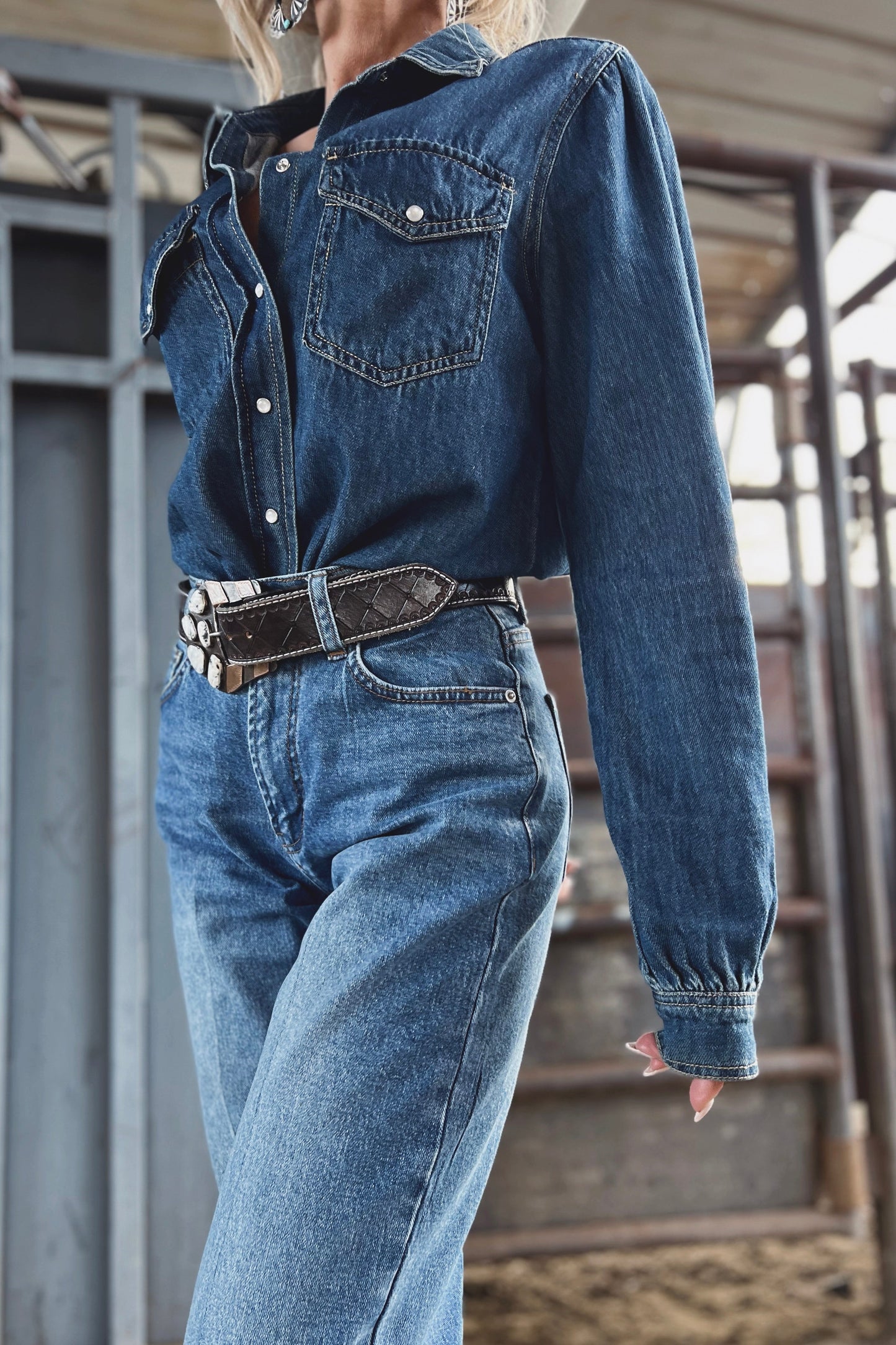 The Rory Denim Top