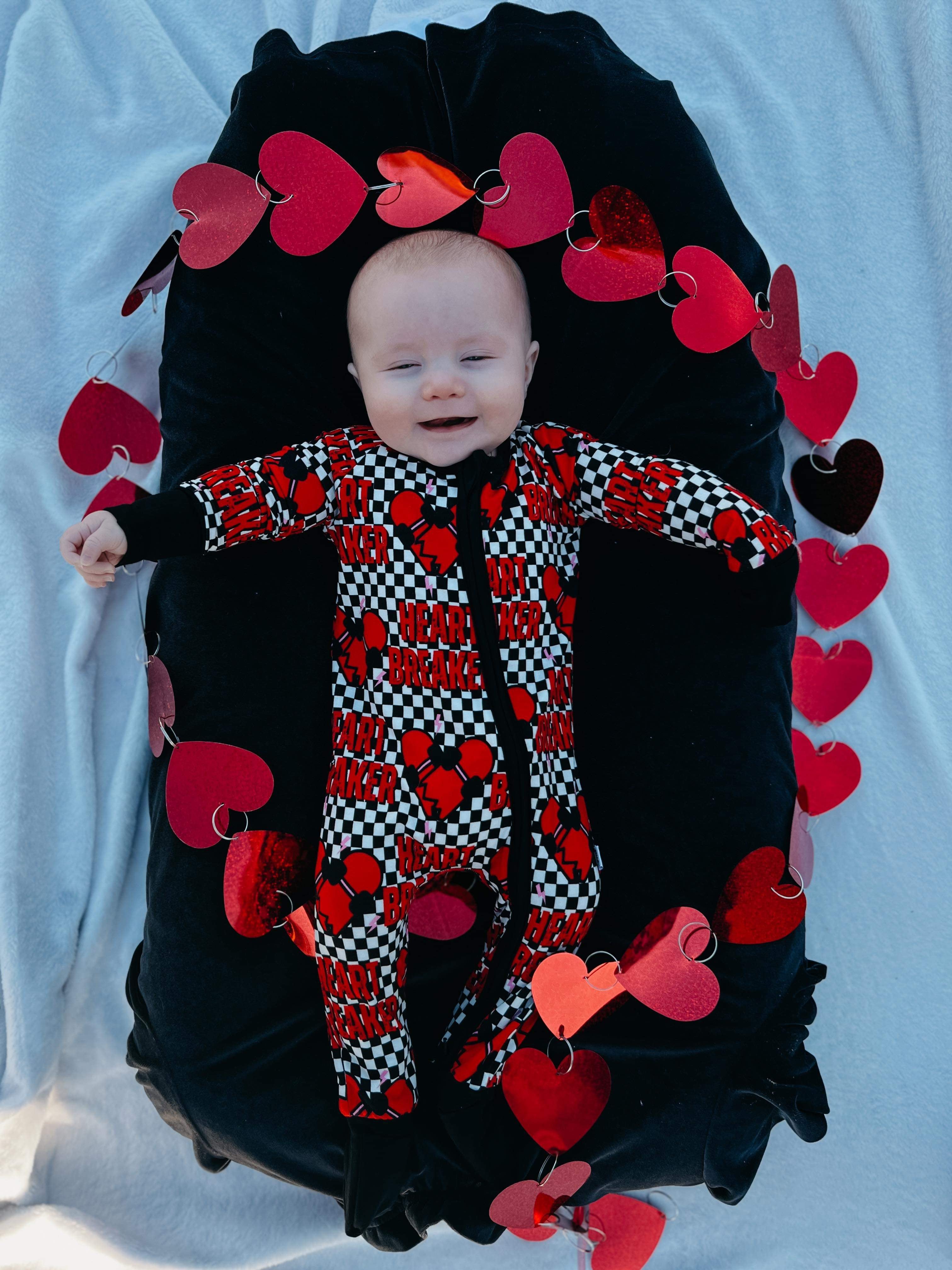 Checkered Heart Breaker Bamboo Sleeper (FINAL SALE)