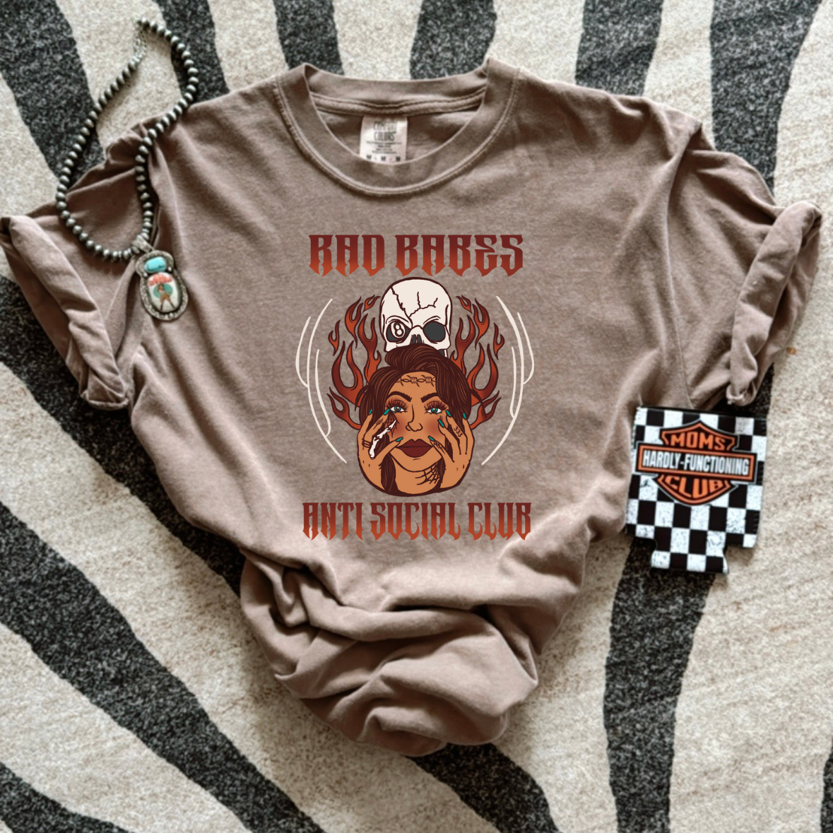 Rad Babes Anti Social Club Tee lol