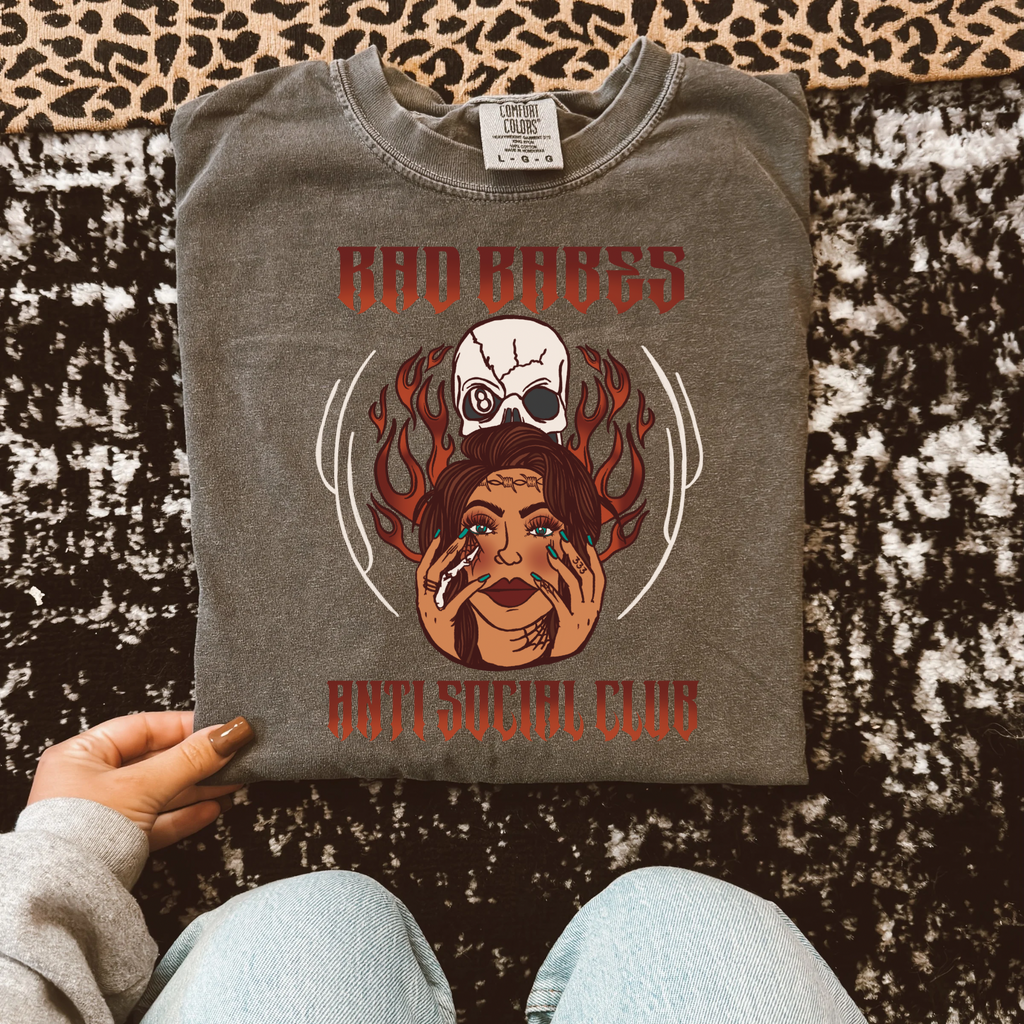 Rad Babes Anti Social Club Tee lol