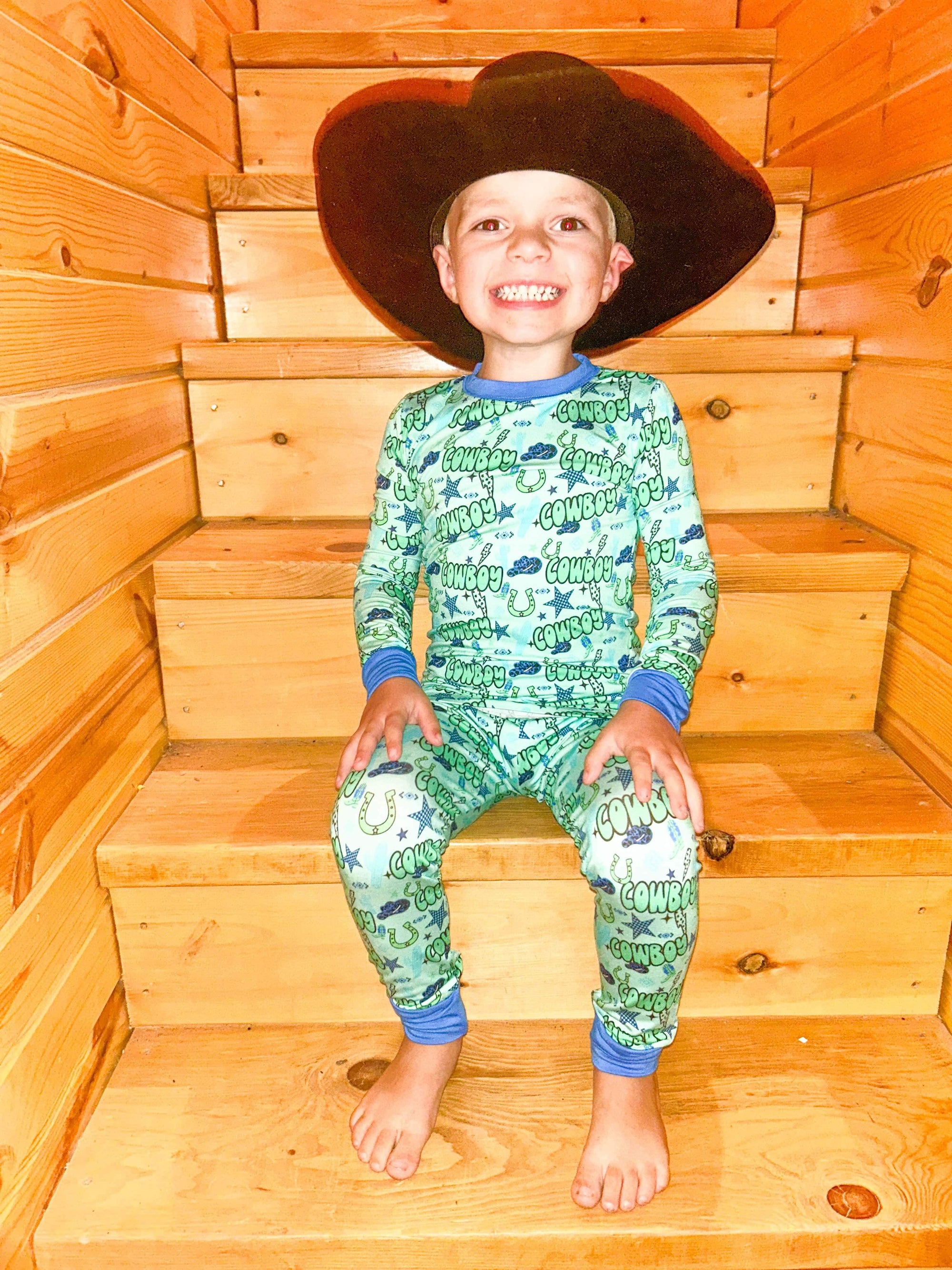 Neon Cowboy Bamboo Set