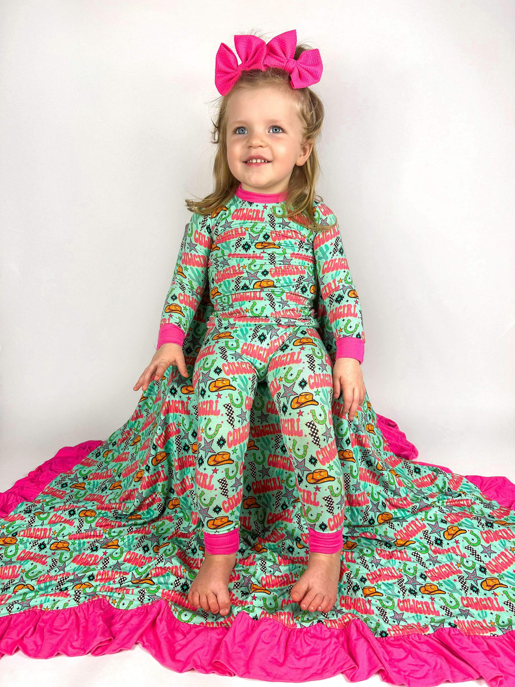 Neon Cowgirl Bamboo Set
