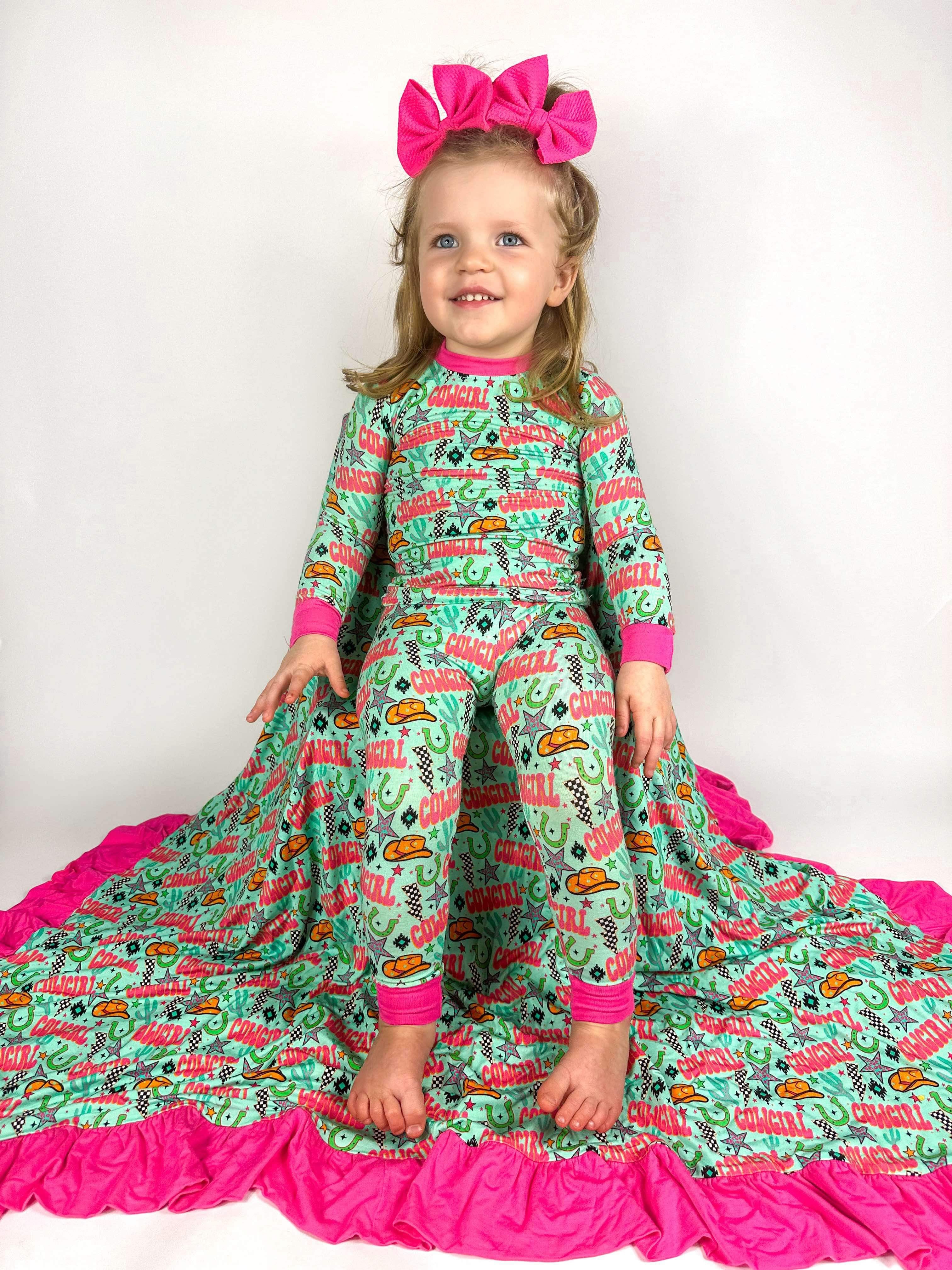 Neon Cowgirl Bamboo Set