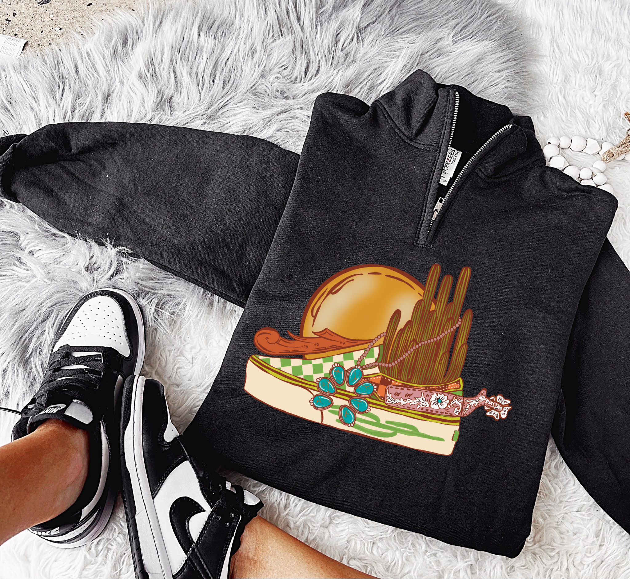 Spurs of the West Collared Quarter Zip