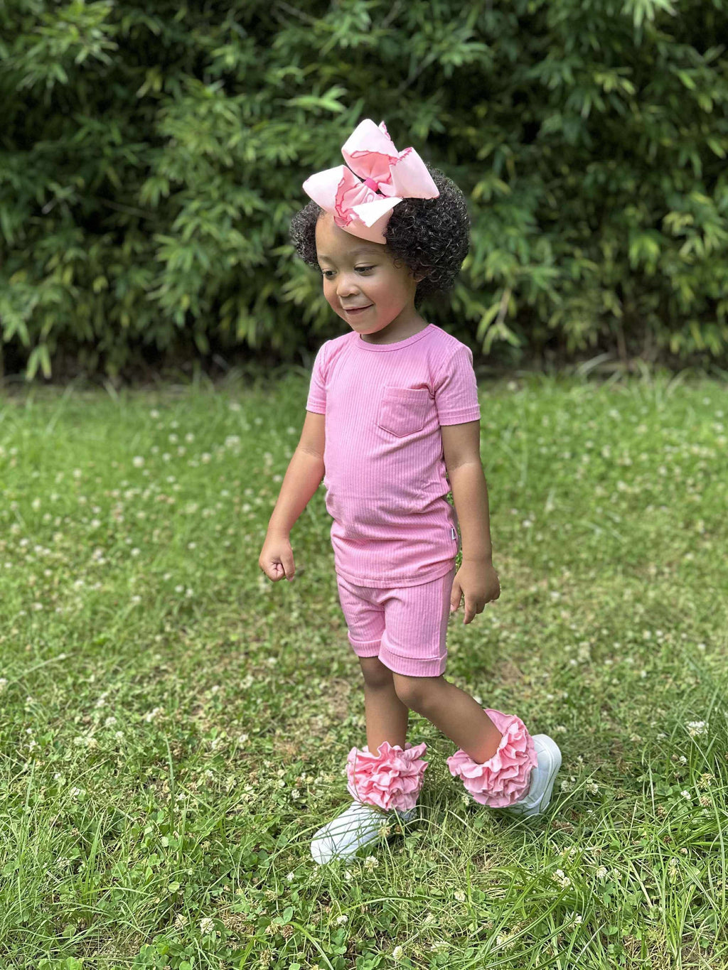 Ballerina Pink Bamboo Short Set