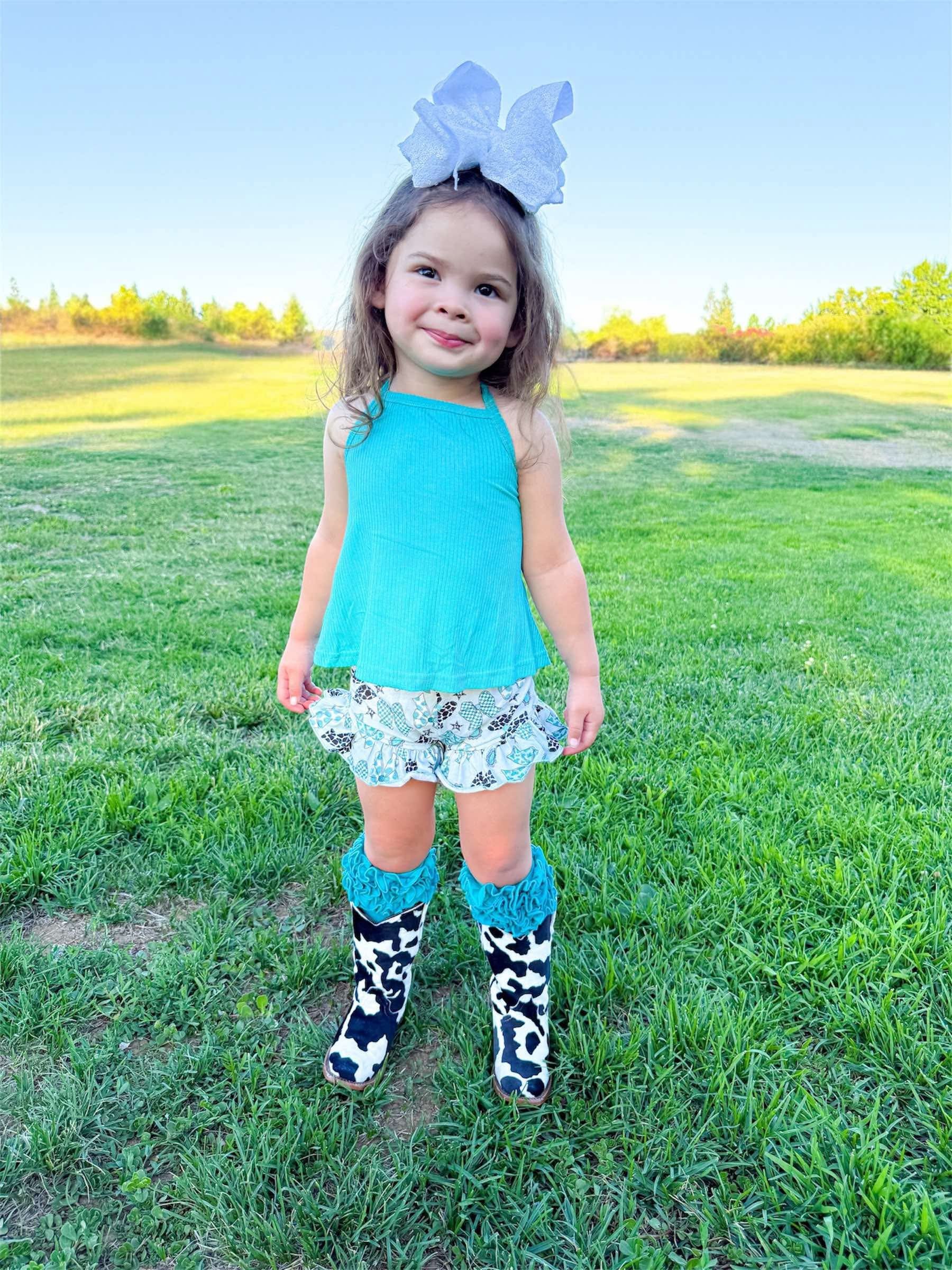 Western bow shorties