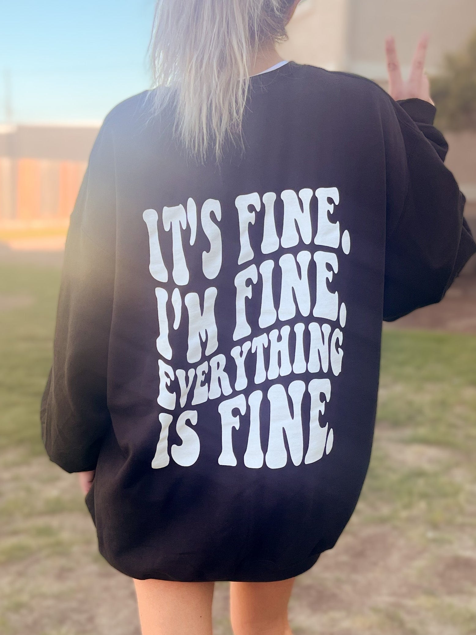 It's Fine, I'm Fine Graphic Crewneck