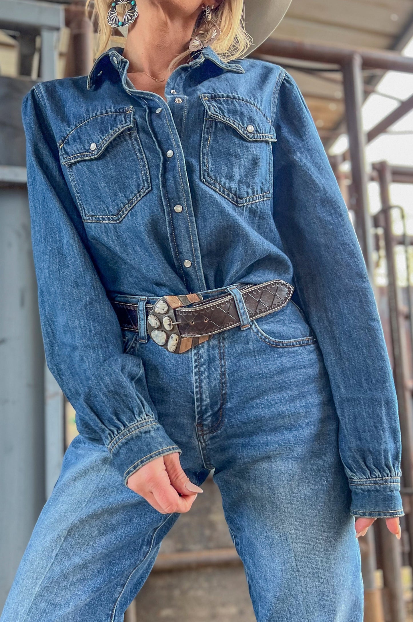 The Rory Denim Top