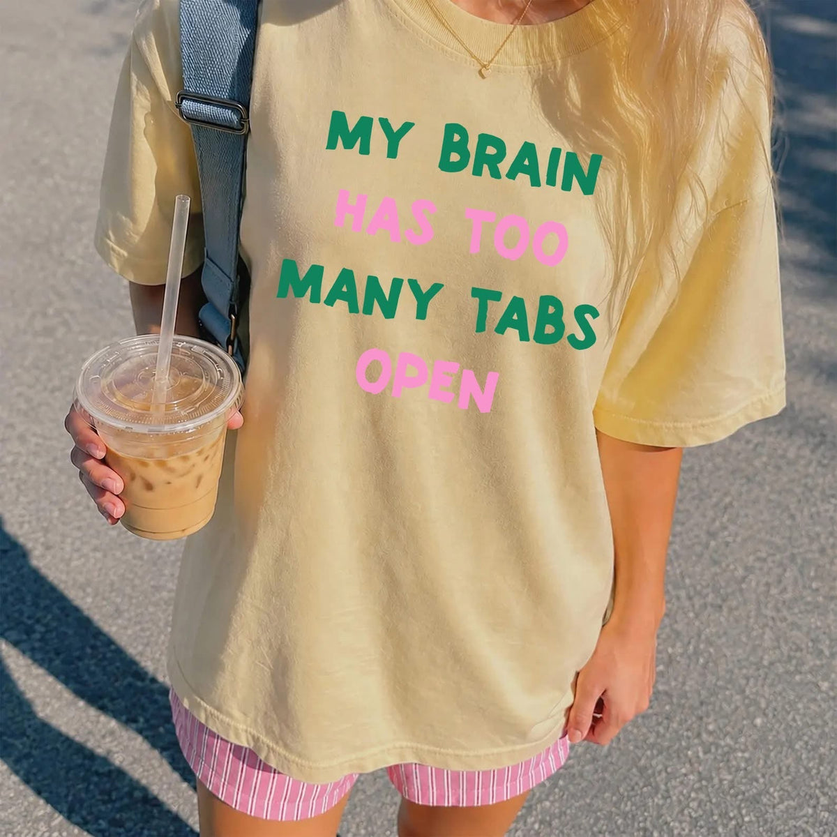 My Brain Has Too Many Tabs Open Graphic Tee | Funny Overthinking Shirt