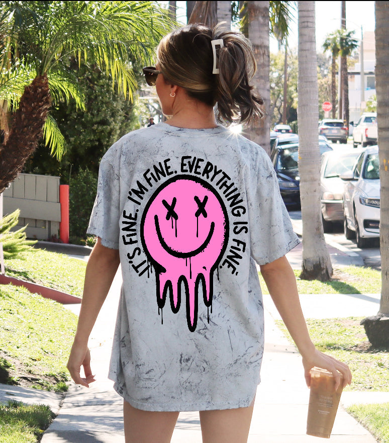 It's Fine Smiley Graphic
