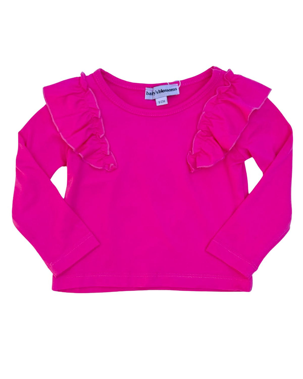 June Ruffle Shoulder Top & Leotard - Hot Pink