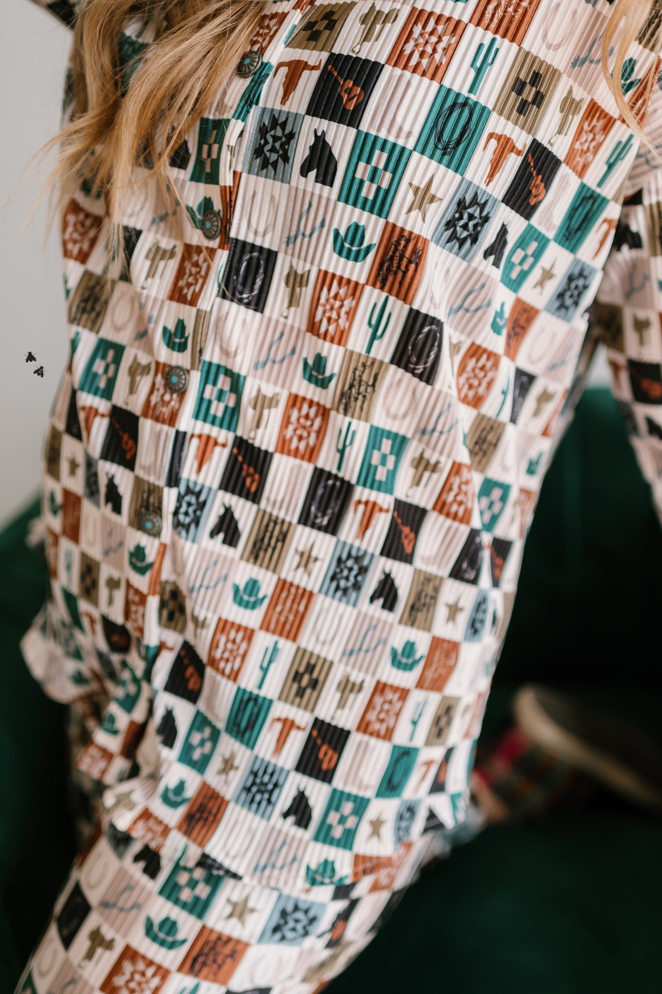 WESTERN ICON PLISSE TOP