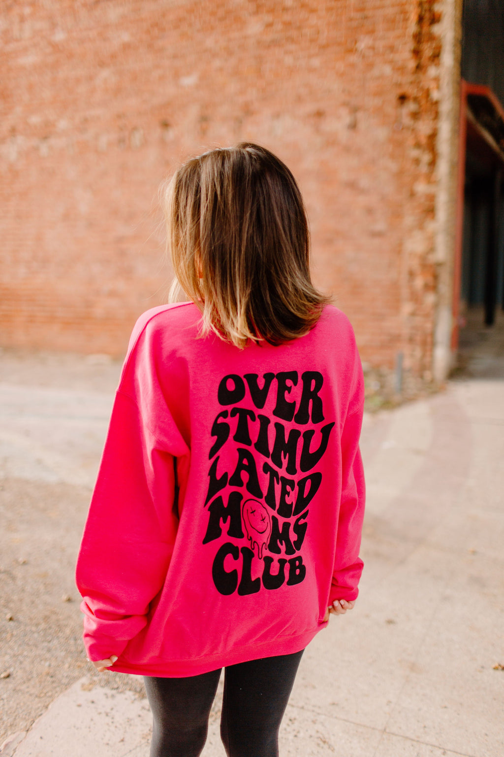 Overstimulated Moms Club Crewneck Sweatshirt