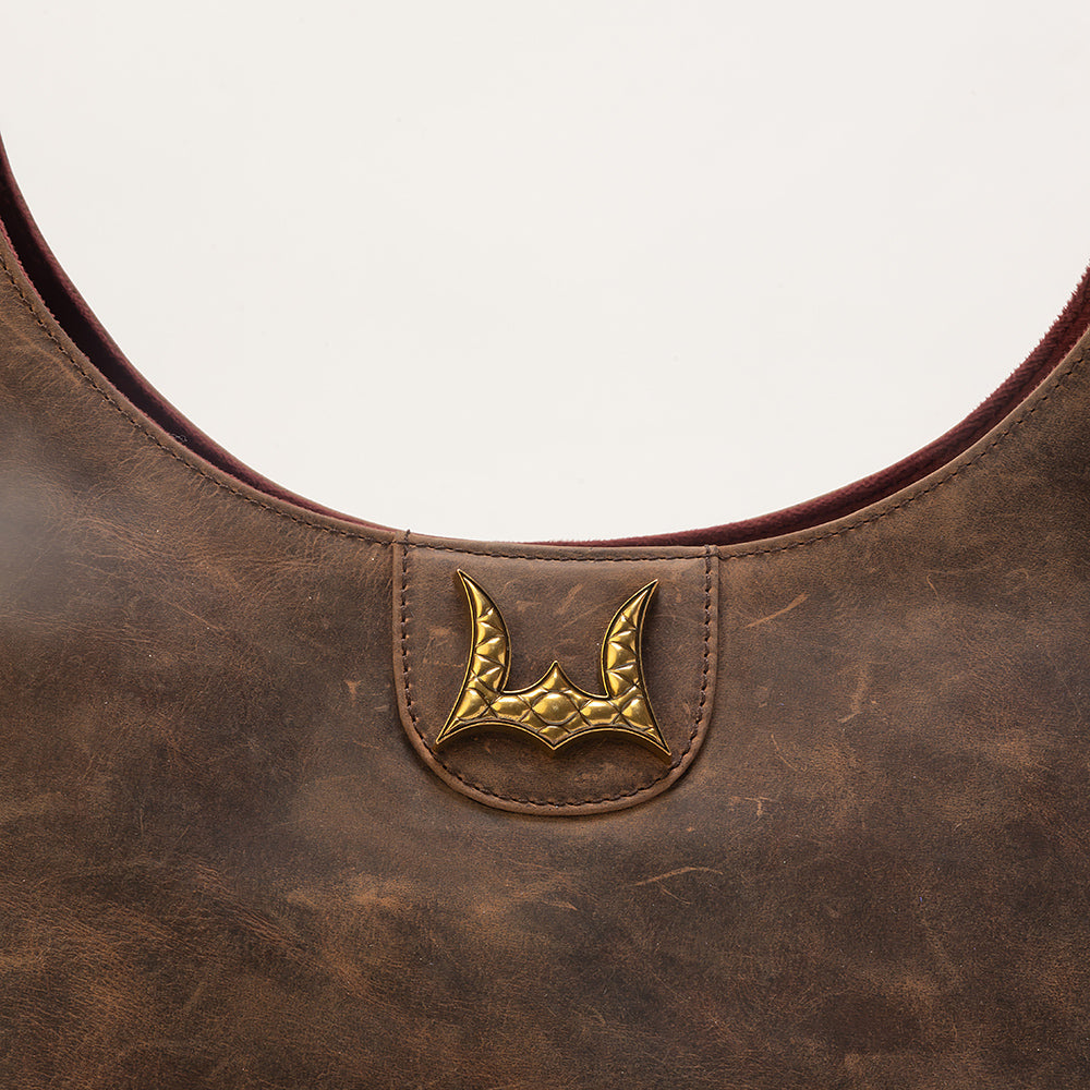 Lw Large Purse In Brunette Leather
