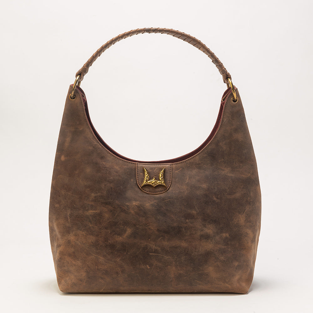 Lw Large Purse In Brunette Leather